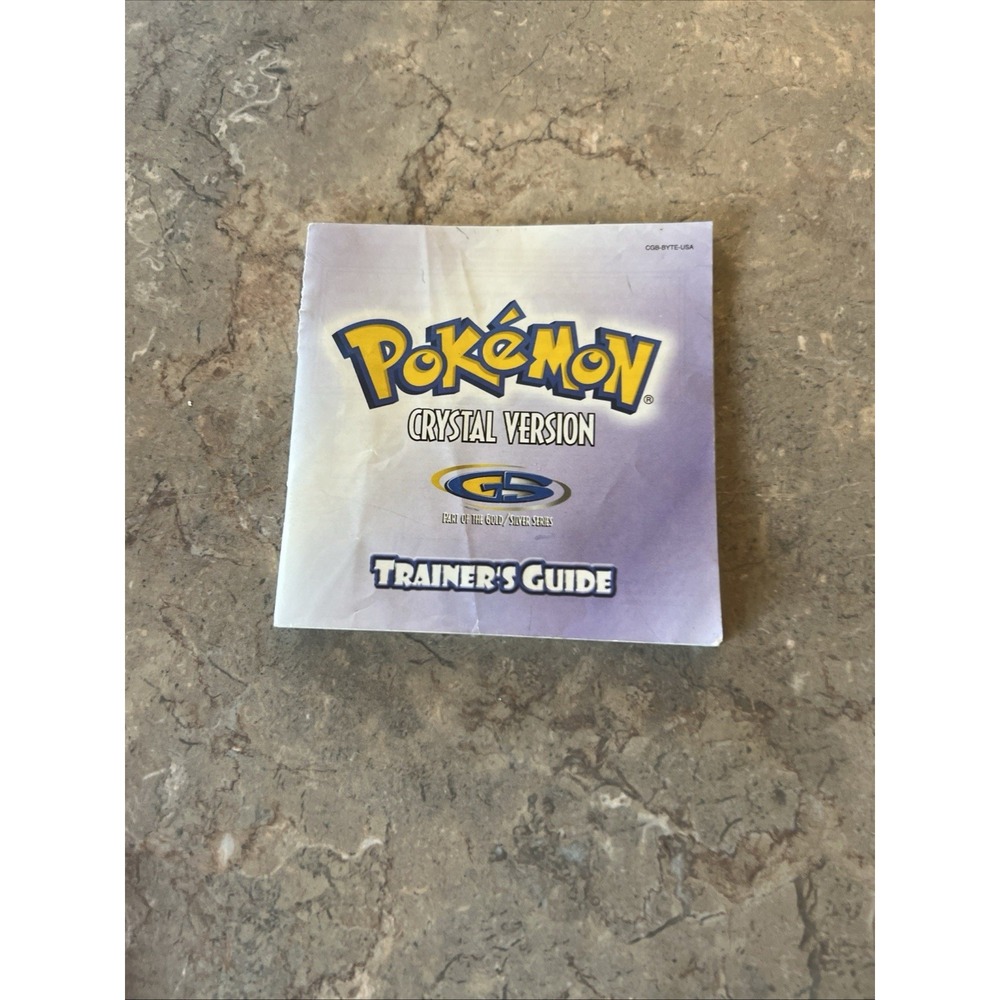 Pokemon Crystal Version Trainers Guide - Gameboy - MANUAL ONLY RARE 1995-2001